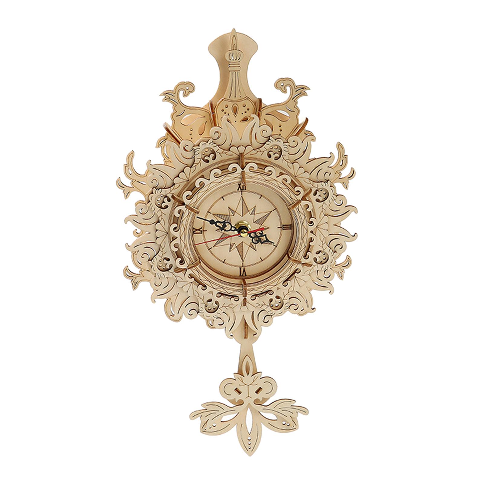 3D Wooden Mechanical Pendulum  - Wooden Clock Puzzle Mechanical Pendulum recension och pris
