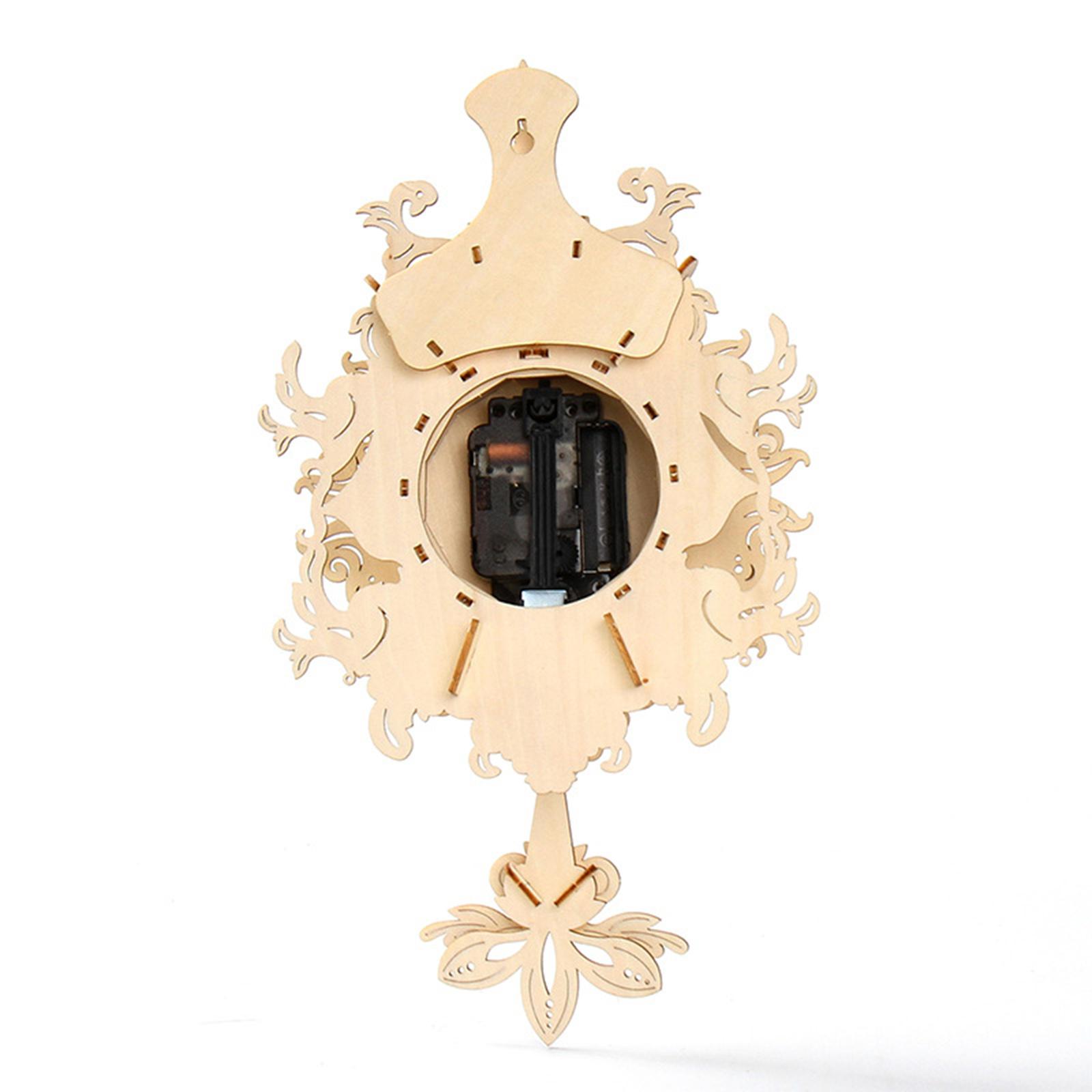 3D Wooden Mechanical Pendulum  - Wooden Clock Puzzle Mechanical Pendulum recension och pris