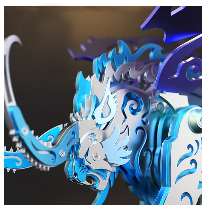3D DlY Assembly Qiongqi Mechan - Metal 3D Puzzle Stainless Model Kit recension och pris