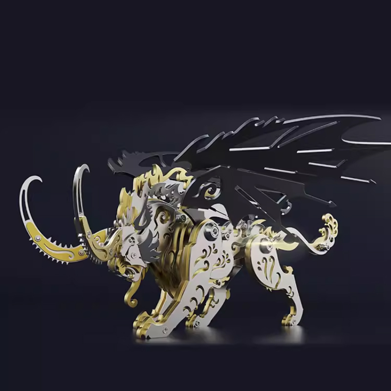 3D DlY Assembly Qiongqi Mechan - Metal 3D Puzzle Stainless Model Kit recension och pris