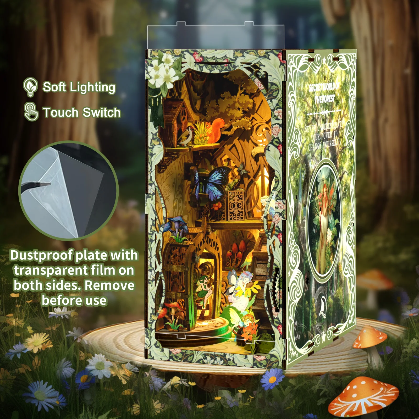 Cool DIY Book Nook Miniature H - Miniature Led Light Kit For Dollhouse recension och pris