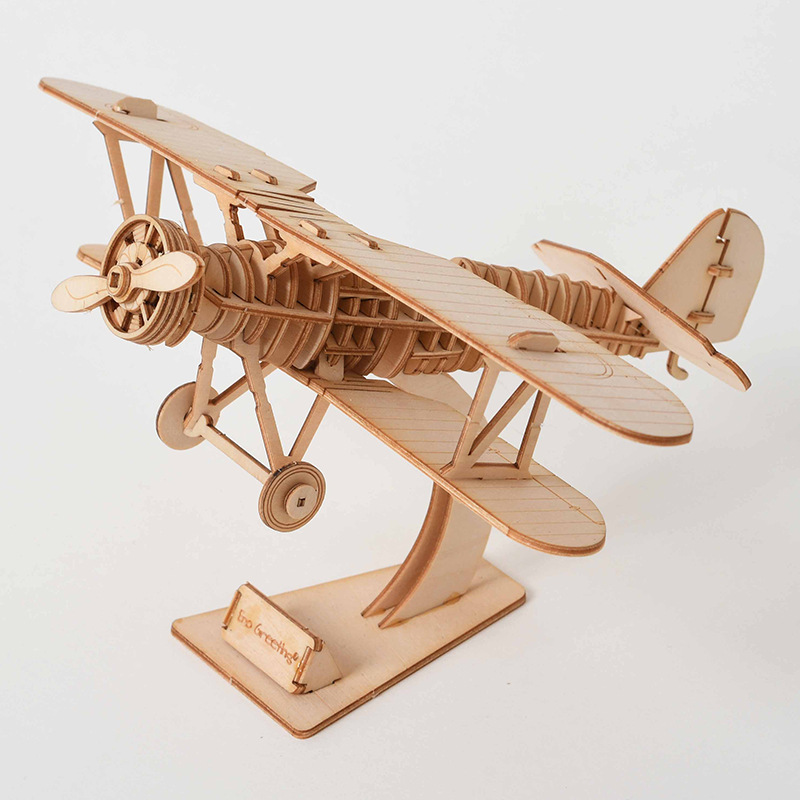 3D Wooden Puzzle DIY Kit - Las - Laser Cut Wooden Model Kit Assembly recension och pris