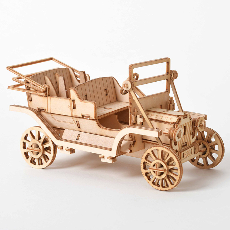 3D Wooden Puzzle DIY Kit - Las - Laser Cut Wooden Model Kit Assembly recension och pris