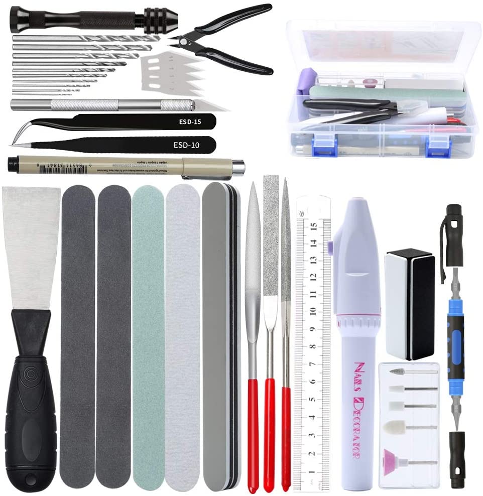 Model Building Tool Set 42 in  - Modeling Tool Kit Tweezers Hobby Knife recension och pris
