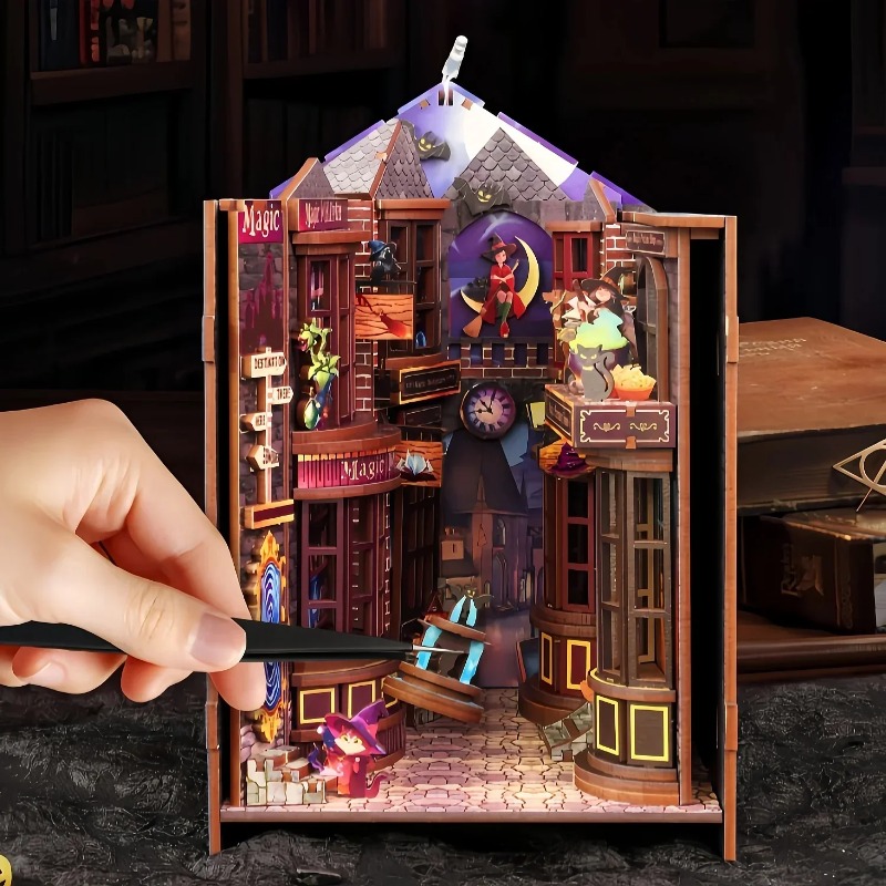 DIY Book Nook Shelf Insert Kit - Book Nook Shelf Insert Alley Diy recension och pris
