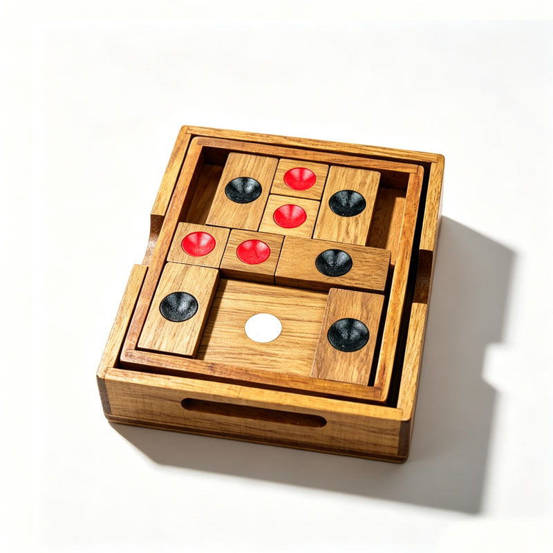 Classical HuaRongDao Puzzle Sl - 3D Wooden Mechanical Puzzle Marble Run recension och pris