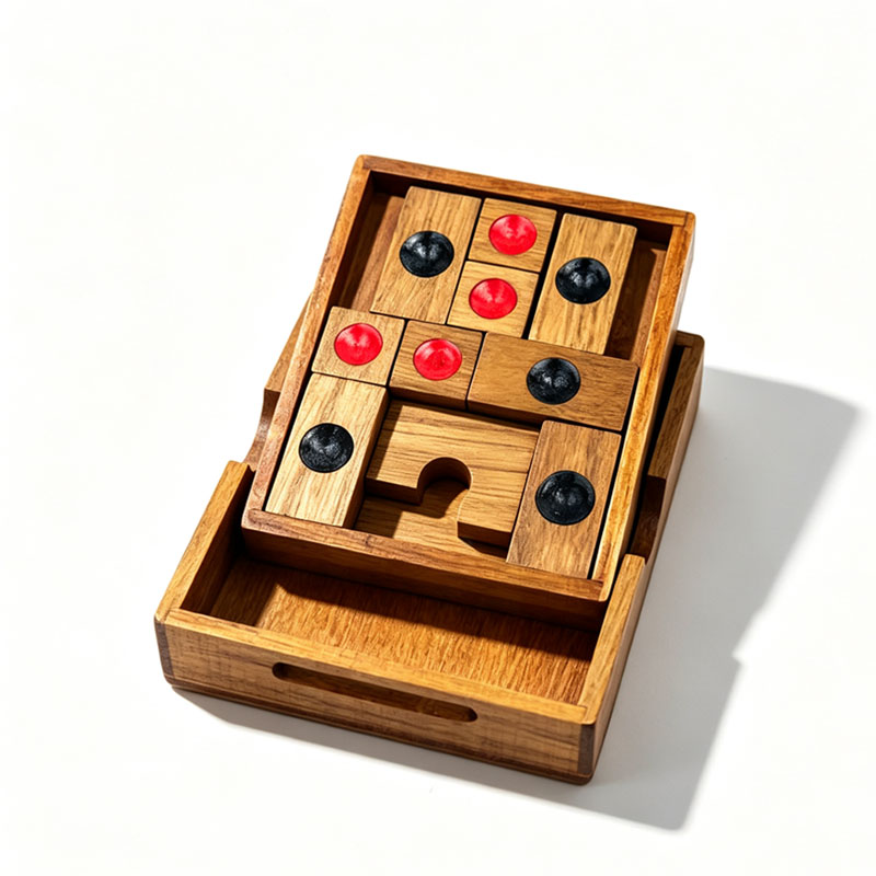 Classical HuaRongDao Puzzle Sl - 3D Wooden Mechanical Puzzle Marble Run recension och pris
