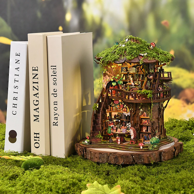 DIY 3D Book Nook Railway Platf - Diy Miniature Dollhouse Kit Book Nook recension och pris