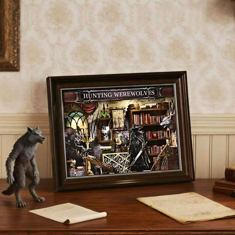 DIY 3D Wooden Book Nook Kit Mi - Miniature Led Light Kit For Dollhouse recension och pris