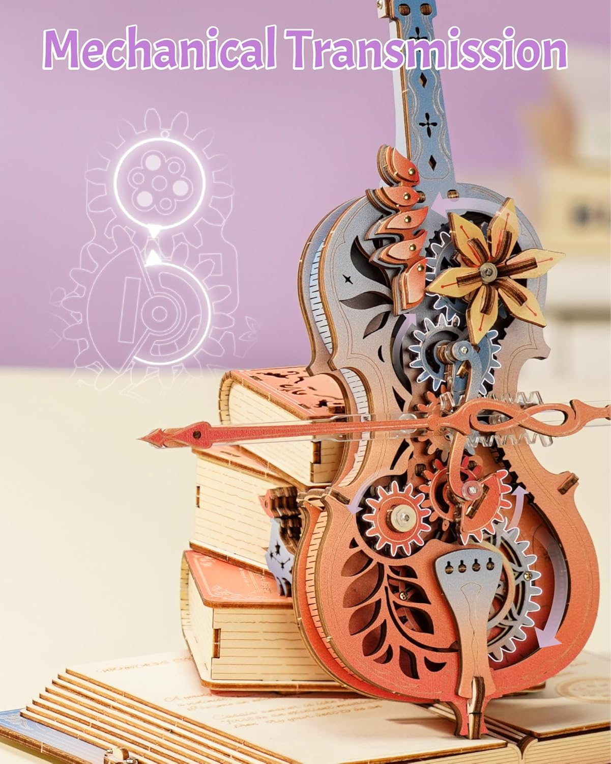 ROKR Wooden 3D Puzzle Music Bo - 3D Wooden Mechanical Puzzle Marble Run recension och pris
