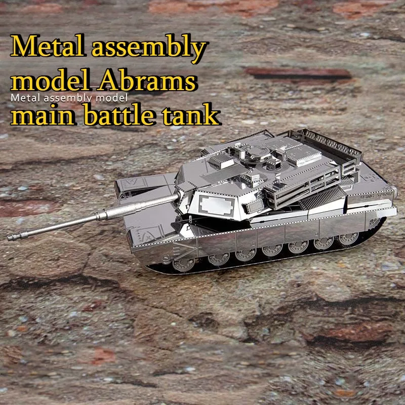 M1 Abrams 3D Metal Puzzle Tank - Metal 3D Puzzle Stainless Model Kit recension och pris