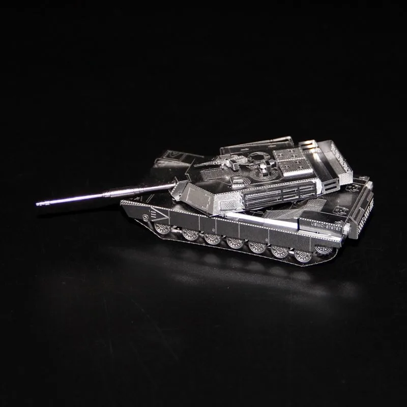 M1 Abrams 3D Metal Puzzle Tank - Metal 3D Puzzle Stainless Model Kit recension och pris