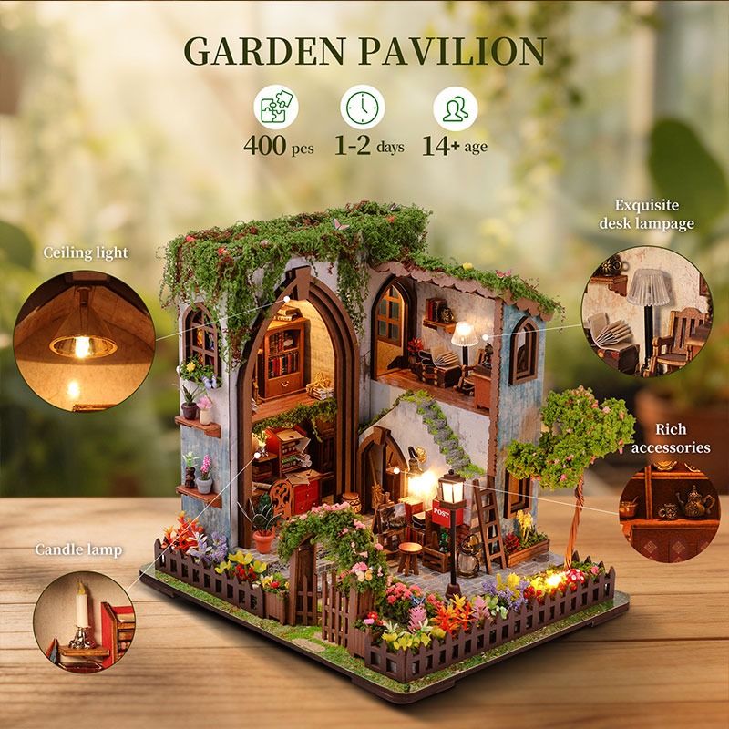 DIY Wooden Miniature House Kit - Miniature Led Light Kit For Dollhouse recension och pris