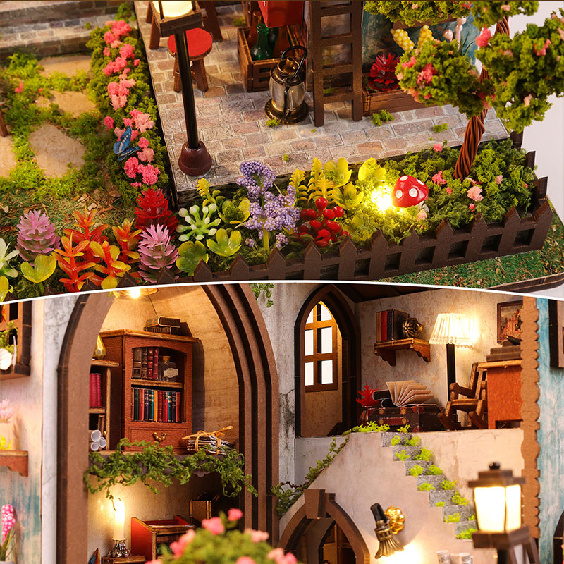 DIY Wooden Miniature House Kit - Miniature Led Light Kit For Dollhouse recension och pris