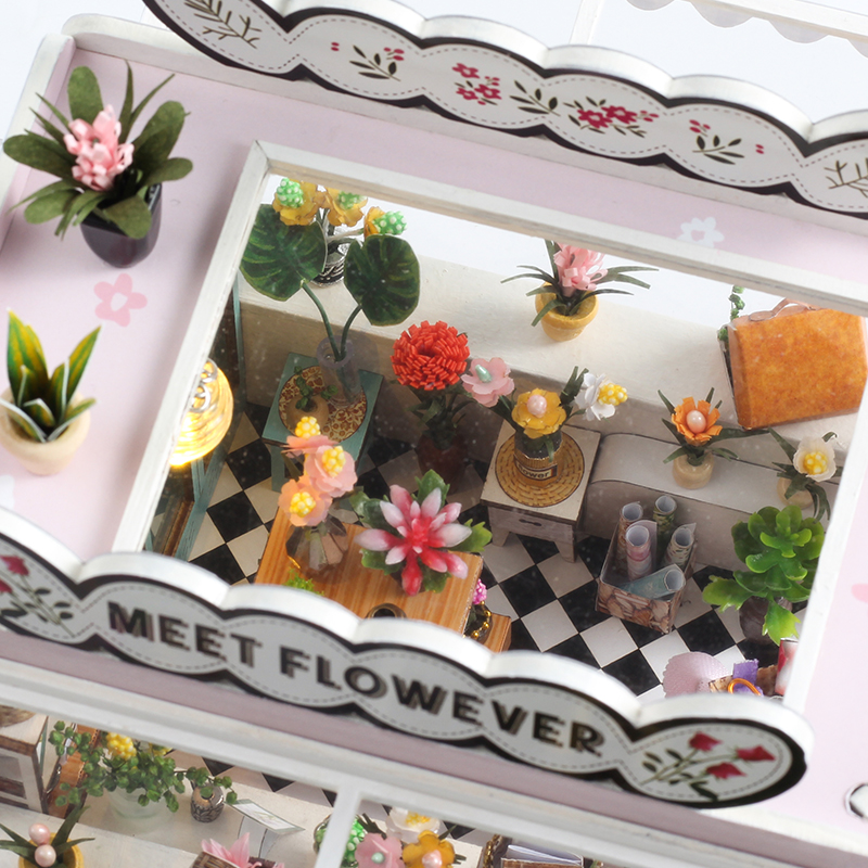 DIY Flower Truck Dollhouse Kit - Miniature Led Light Kit For Dollhouse recension och pris