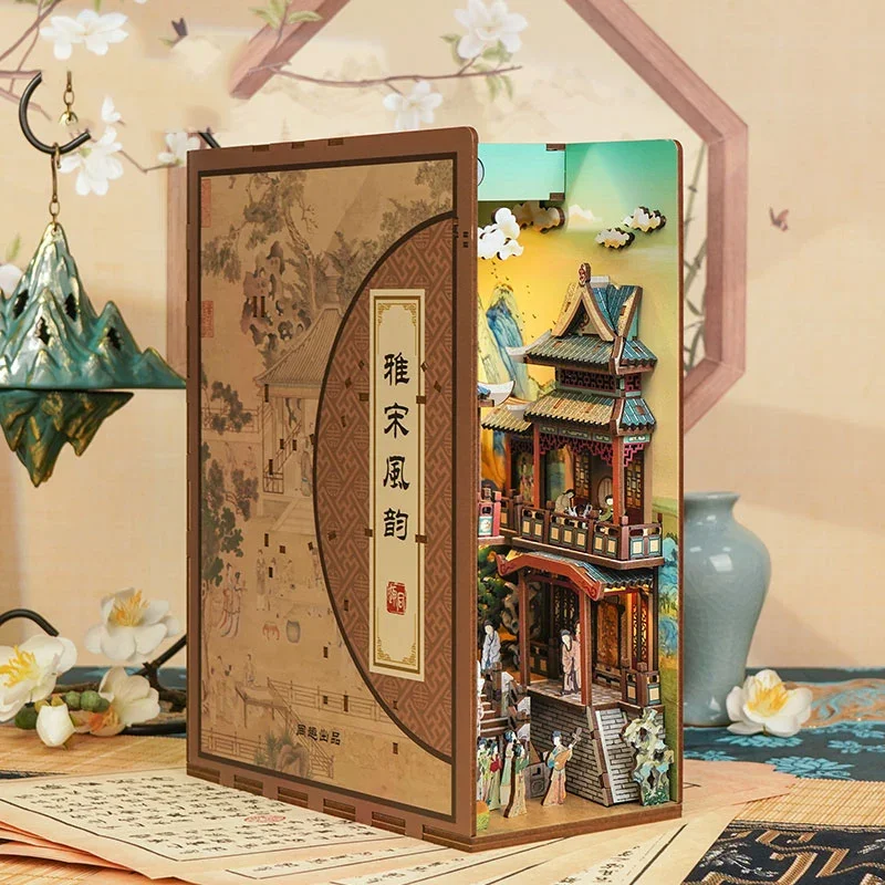 Diy Wooden Book Nook Shelf Ins - Book Nook Shelf Insert Alley Diy recension och pris
