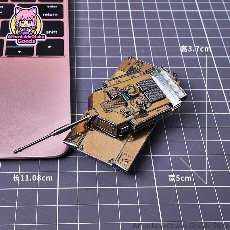 M1 Abrams Main Battle Tank 3D  - Metal 3D Puzzle Stainless Model Kit recension och pris