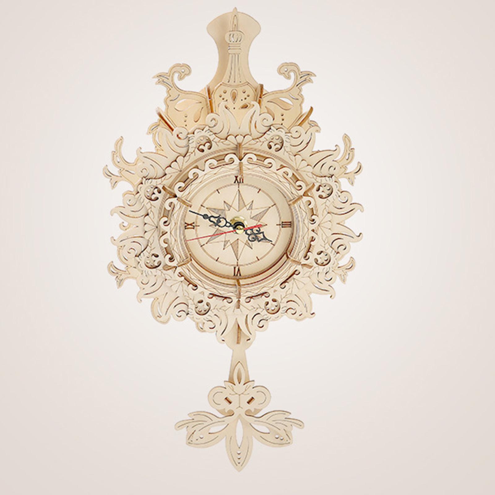 3D Wooden Mechanical Pendulum  - Wooden Clock Puzzle Mechanical Pendulum recension och pris