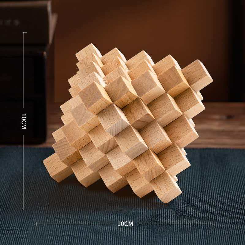Difficult LuBan Lock Pineapple - 3D Wooden Mechanical Puzzle Marble Run recension och pris