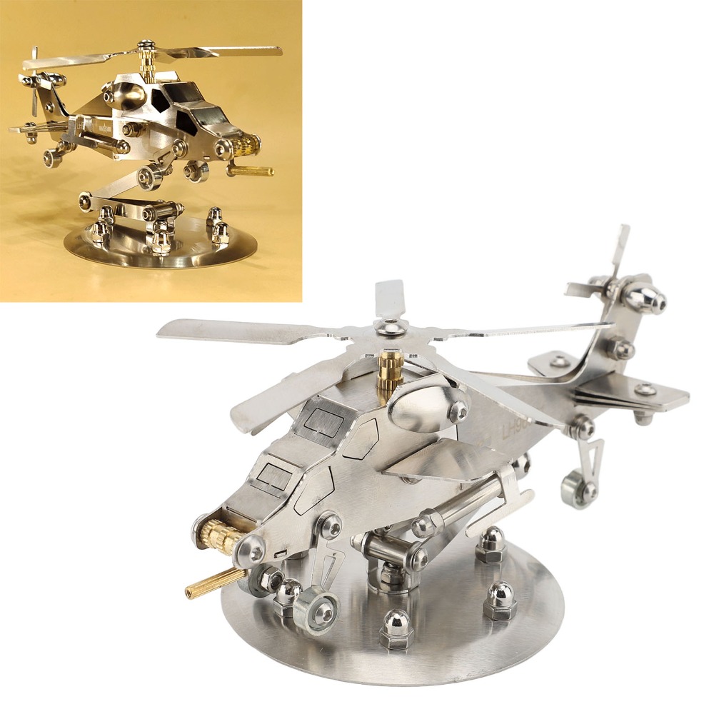 Stainless Steel Helicopter Mod - Metal 3D Puzzle Stainless Model Kit recension och pris