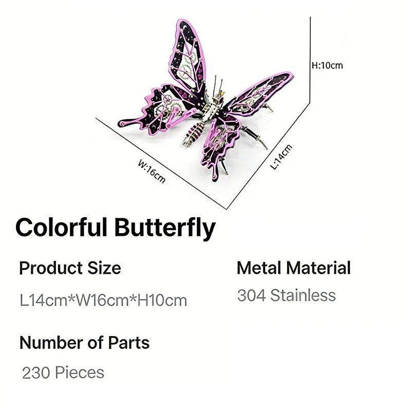 DIY Punk 3D Mechanical Metal I - Metal 3D Puzzle Stainless Model Kit recension och pris