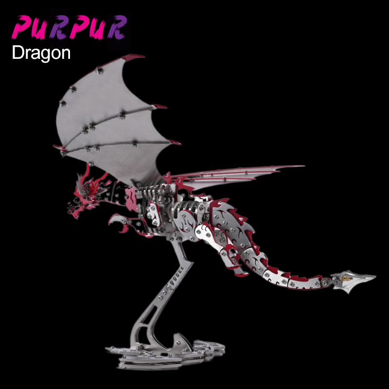 Punk DIY mechanical assembly w - Metal 3D Puzzle Stainless Model Kit recension och pris