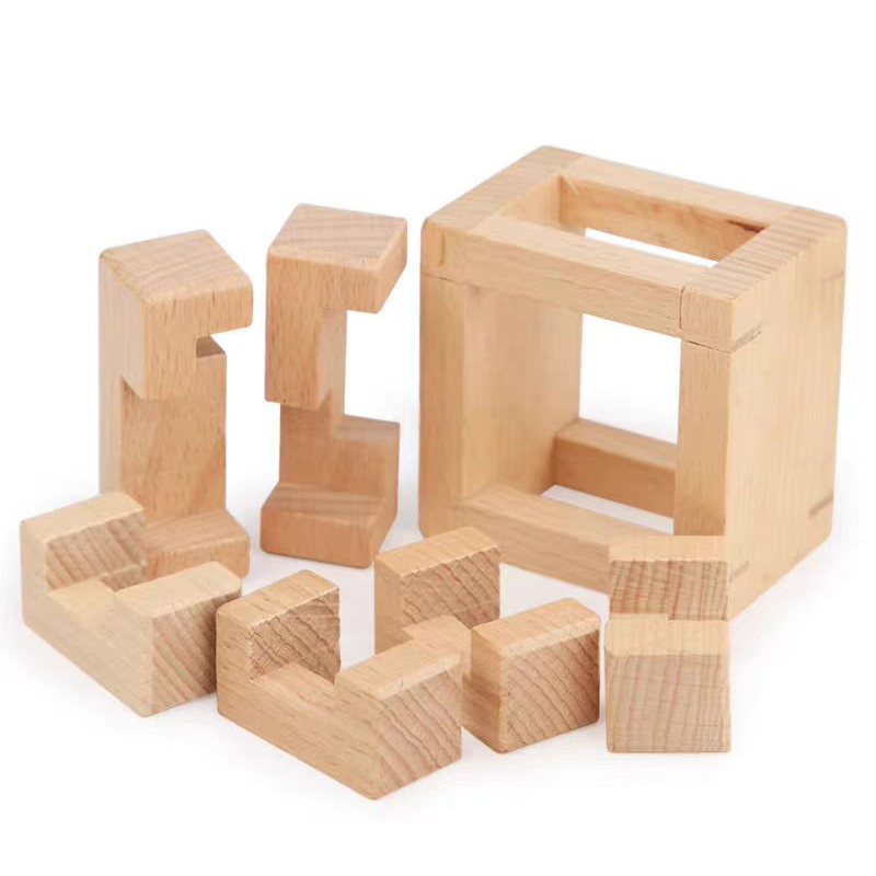 Educational Disentanglement To - 3D Wooden Mechanical Puzzle Marble Run recension och pris
