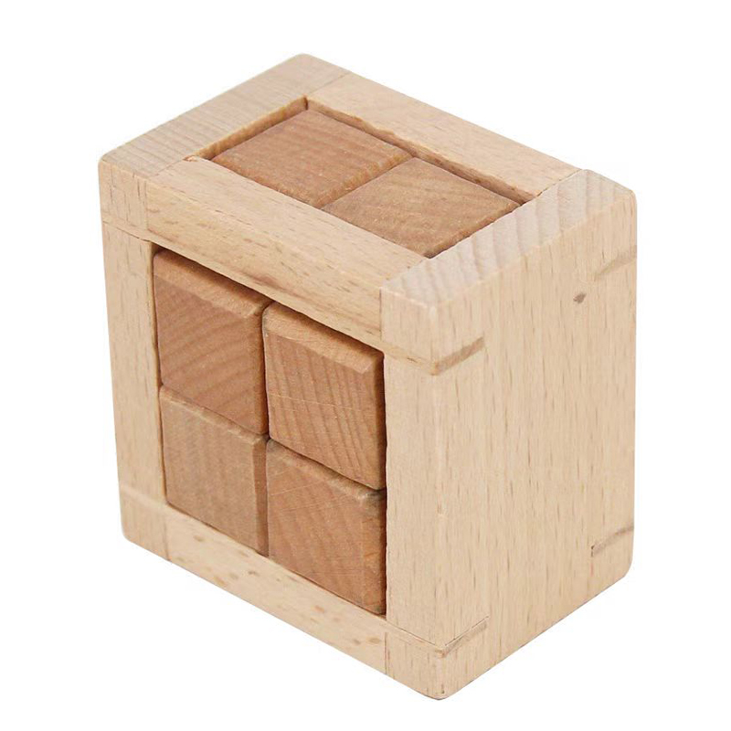 Educational Disentanglement To - 3D Wooden Mechanical Puzzle Marble Run recension och pris