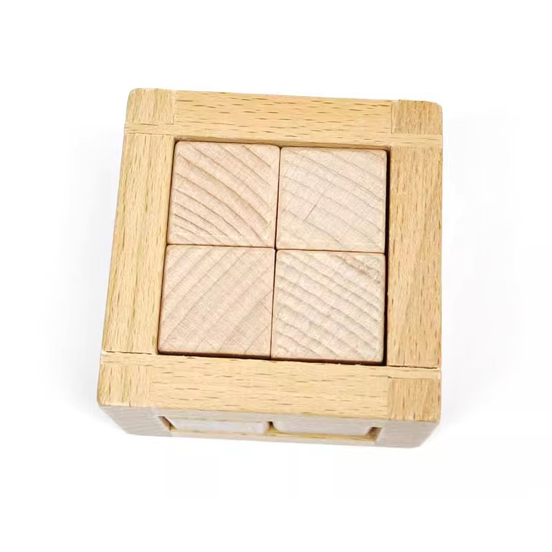 Educational Disentanglement To - 3D Wooden Mechanical Puzzle Marble Run recension och pris
