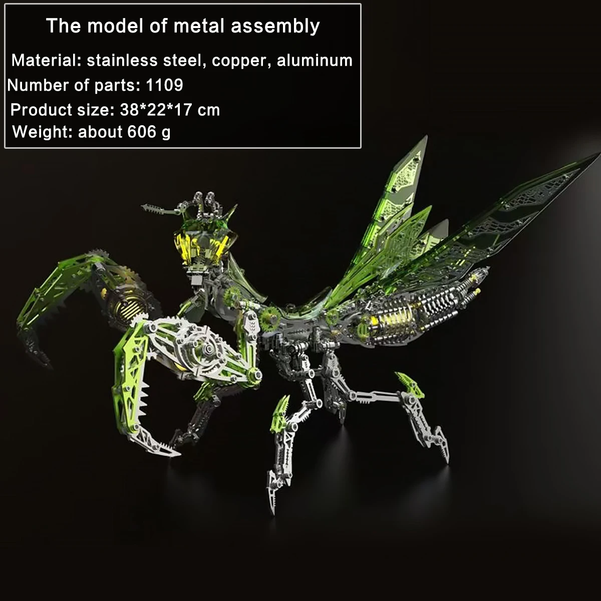 3D Puzzle Mechanical Mantis Me - Metal 3D Puzzle Stainless Model Kit recension och pris