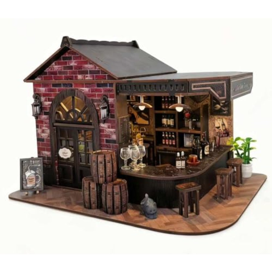 Book Nook Kit, 3D Wooden Minia - Miniature Led Light Kit For Dollhouse recension och pris