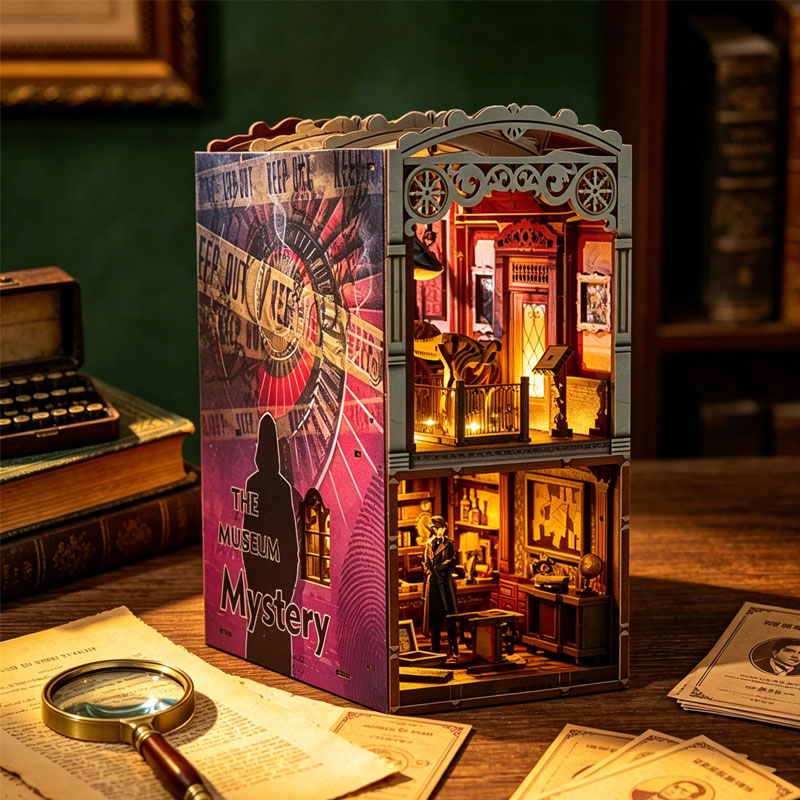Zuuton DIY Book Nook Kit The M - Diy Miniature Dollhouse Kit Book Nook recension och pris