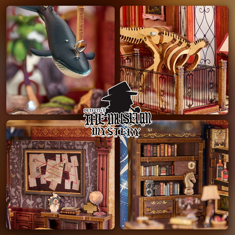 Zuuton DIY Book Nook Kit The M - Diy Miniature Dollhouse Kit Book Nook recension och pris