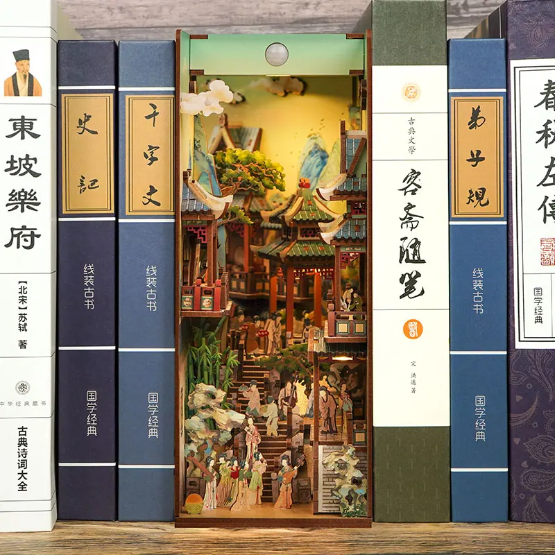 Diy Wooden Book Nook Shelf Ins - Book Nook Shelf Insert Alley Diy recension och pris
