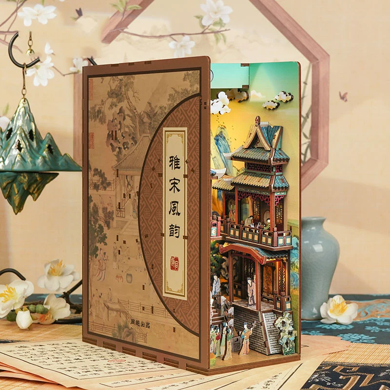 Diy Wooden Book Nook Shelf Ins - Book Nook Shelf Insert Alley Diy recension och pris