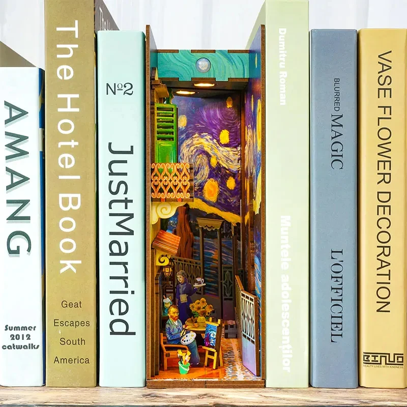 New DIY Wooden Book Nook Shelf - Book Nook Shelf Insert Alley Diy recension och pris