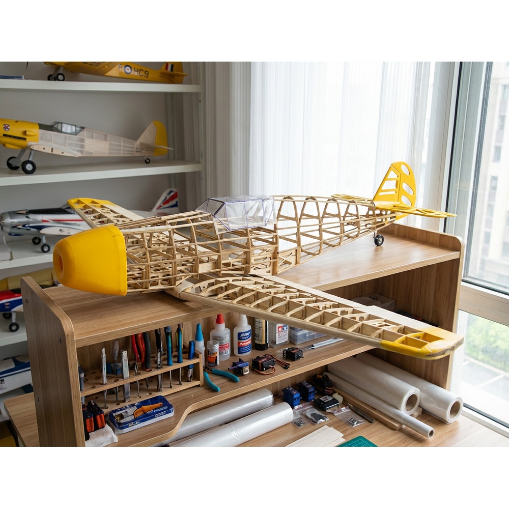 BF109 1020mm Laser Cut Balsa W - Laser Cut Wooden Model Kit Assembly recension och pris