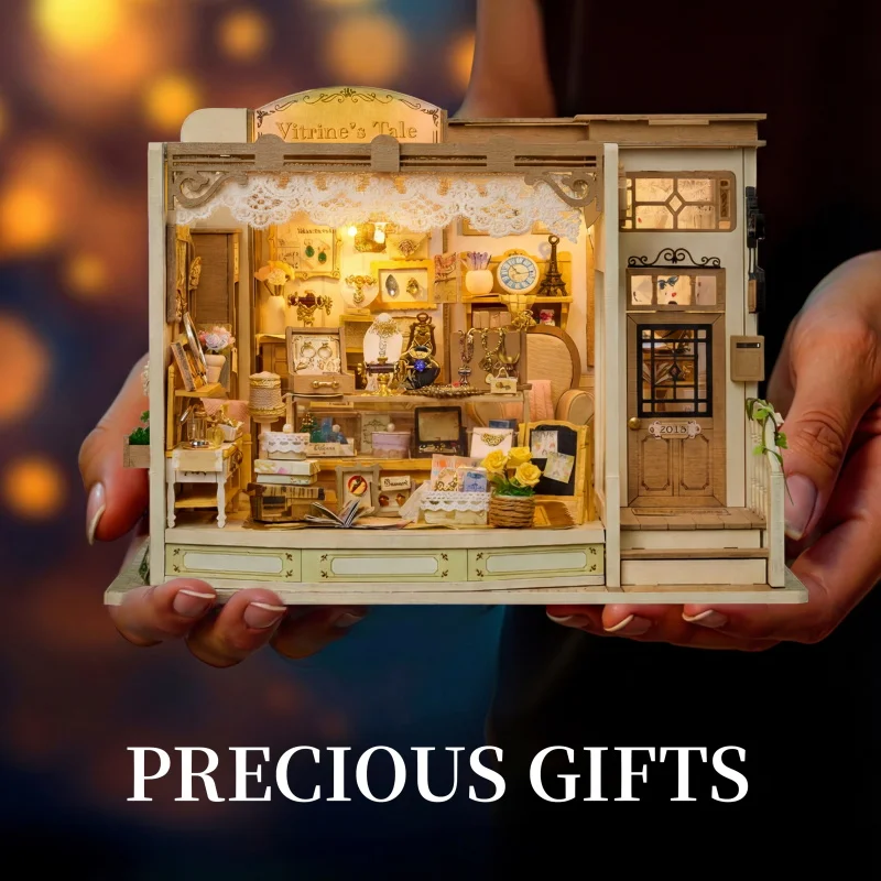 DIY Wooden Jewelry Store Casa  - Miniature Led Light Kit For Dollhouse recension och pris